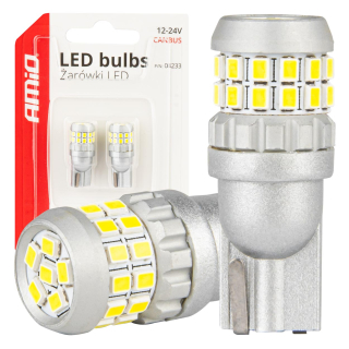 LED žiarovky CANBUS T10 W5W 30SMD 2016 Biela 12V/24V